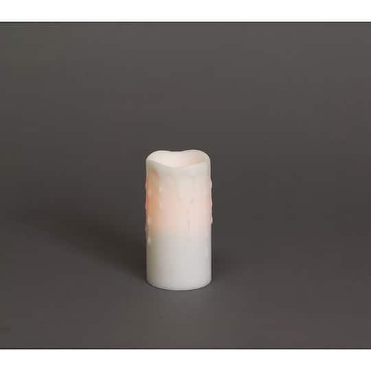 3&#x22; x 6&#x22; LED Wax Dripping Pillar Candle Set